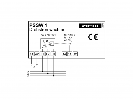 Monitor for 3-phase Type PSSW1