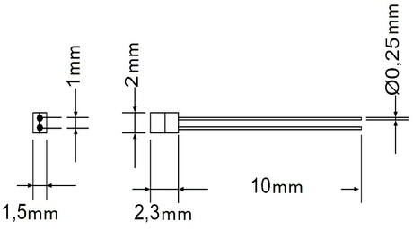 Pt100-Temperatursensoren Typ TF101N